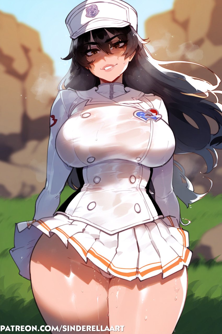 1girls ai_generated ass bambietta_basterbine big_ass big_breasts big_butt bleach bleach:_the_thousand-year_blood_war breasts female huge_breasts large_ass large_breasts sinderellaart