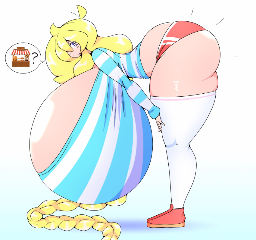 big_ass big_breasts breasts bubble_butt cassie_(theycallhimcake) cleavagr female huge_ass huge_breasts hyper_breasts riley_moore_(artist) thick_thighs wide_hips