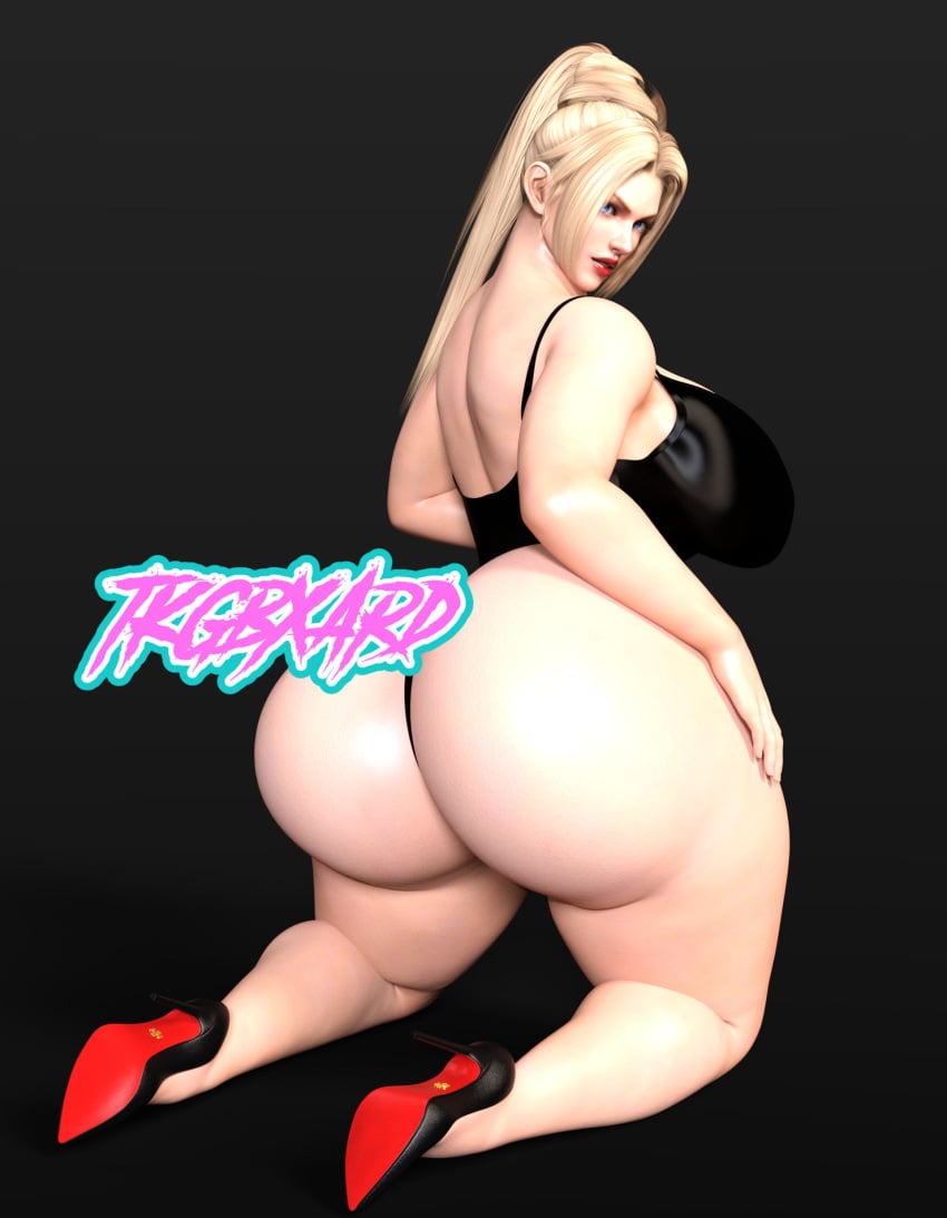 1girls 3d back_view big_ass big_breasts blonde_hair blue_eyes bubble_ass bubble_butt caked_up curvaceous dat_ass daz_studio dead_or_alive dumptruck_ass female female_focus female_only high_heels huge_ass large_breasts leotard light-skinned_female light_skin long_hair looking_at_viewer ninja_gaiden on_knees pawg ponytail posing rachel_(ninja_gaiden) thick thick_ass thick_thighs tkgbxard3d voluptuous voluptuous_female wide_hips