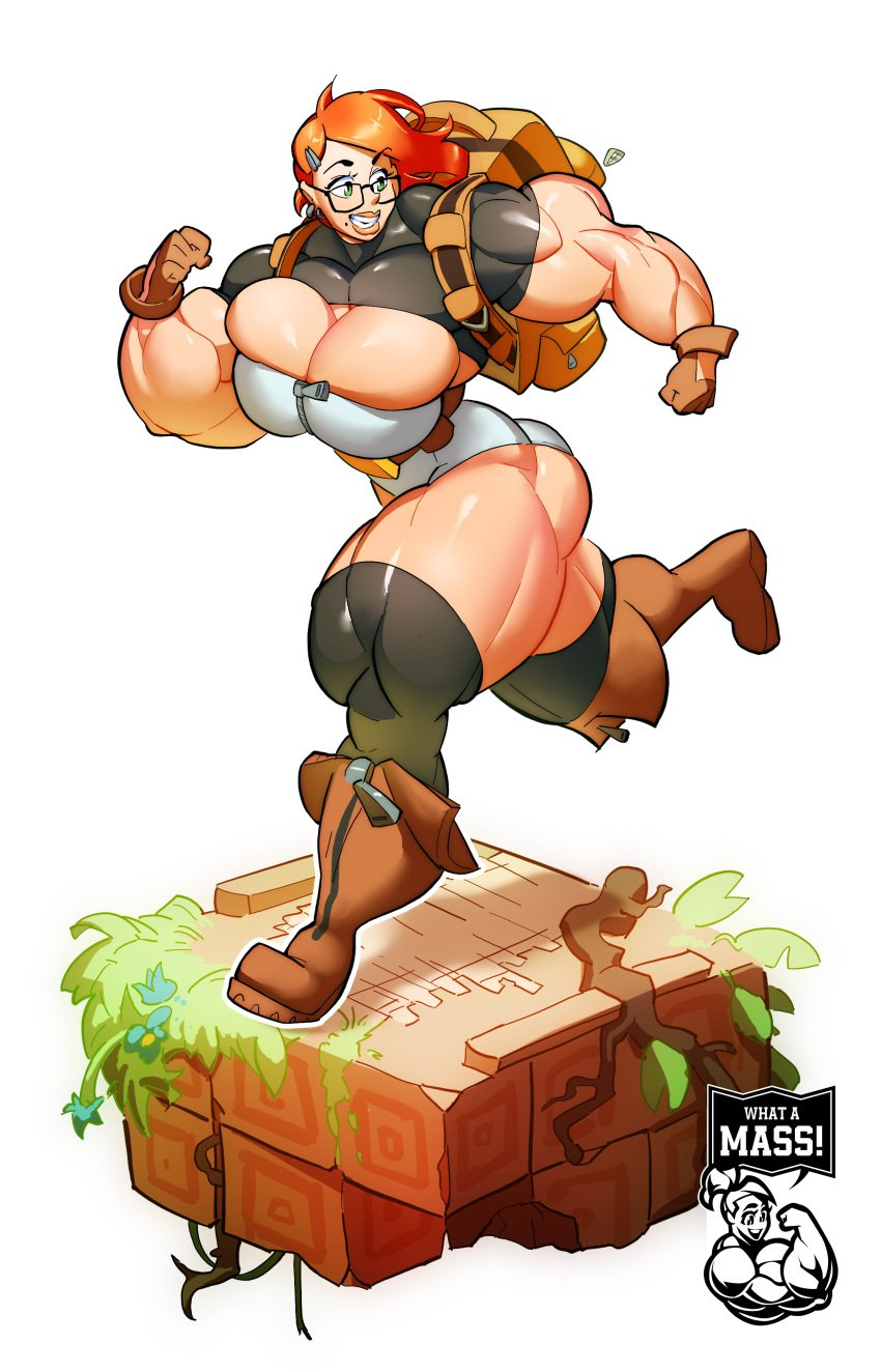 1girls 2d 2d_(artwork) 2d_artwork abs absurd_res adventurer artist_logo biceps big big_ass big_biceps big_breasts big_butt big_muscles breasts cave digital_art digital_media digital_media_(artwork) female gun hyper_muscles muscle_growth muscles muscular muscular_arms muscular_female muscular_legs muscular_thighs pistol thighs tight_clothing veins veiny_muscles what_a_mass!