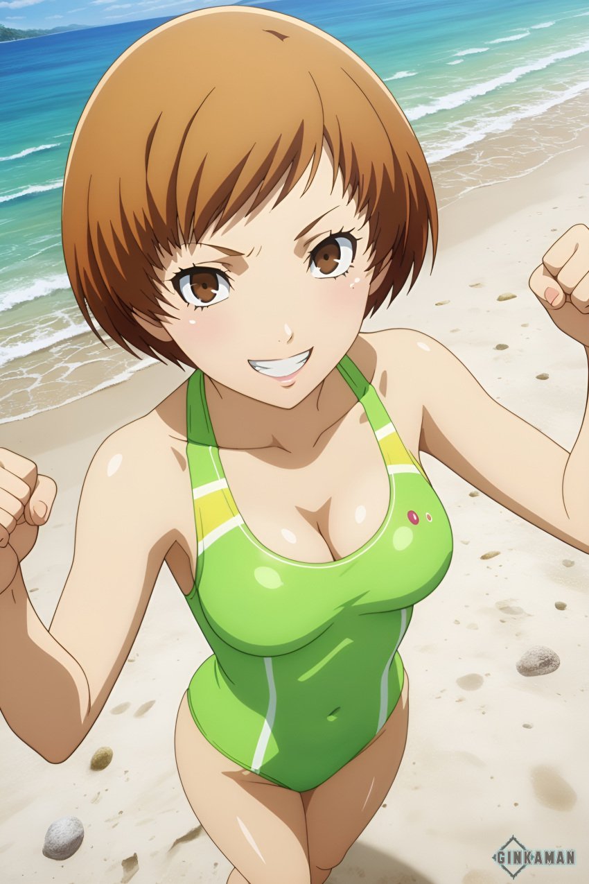 ai_generated atlus female female_only ginkaman human nai_diffusion persona persona_4 satonaka_chie stable_diffusion white_female white_skin