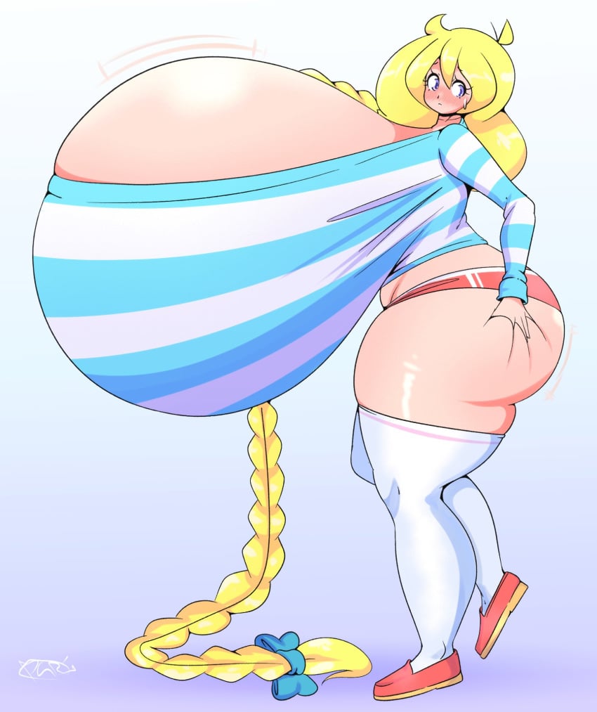 big_ass big_breasts breasts bubble_butt cassie_(theycallhimcake) cleavage female huge_ass huge_breasts hyper_breasts riley_moore_(artist) thick_thighs wide_hips