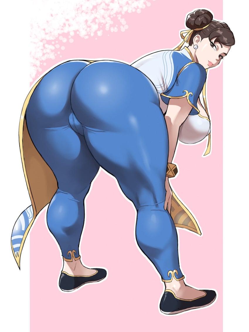 bent_over big_ass cameltoe capcom chun-li fat_ass female fully_clothed huge_ass lustyshape mature_female milf pussy street_fighter street_fighter_6 tight_clothing