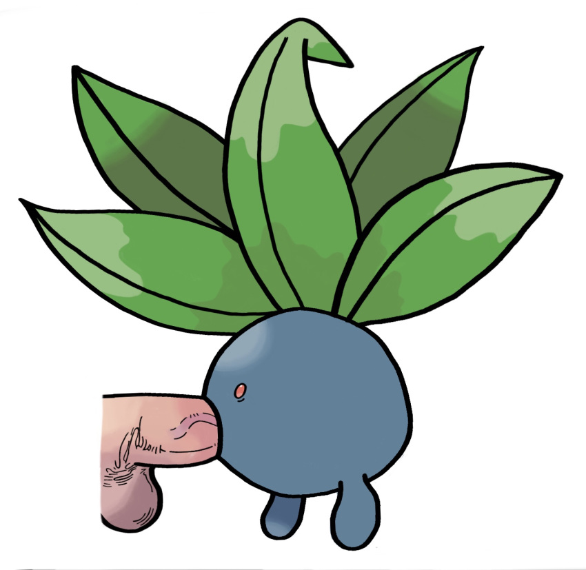 blowjob deepthroat feral oddish penis plant pokemon pokemon_(species)