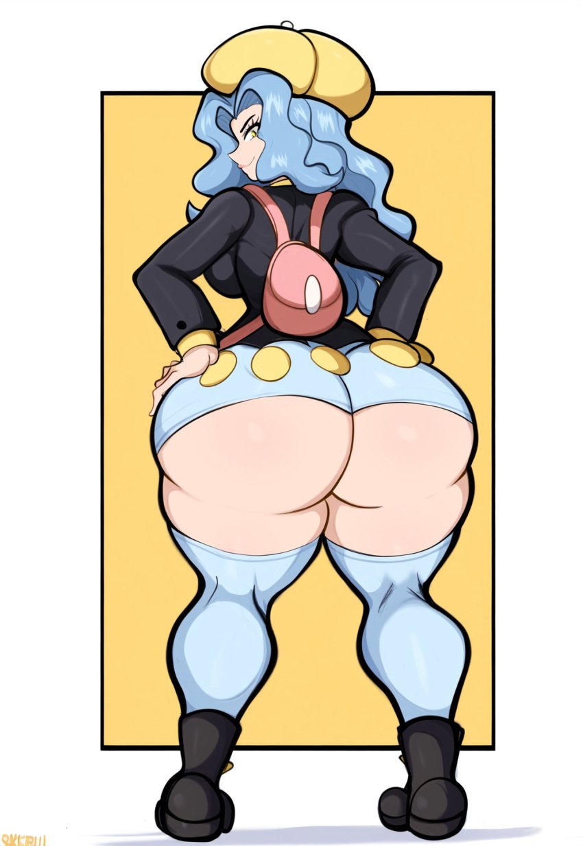 ai_generated alternate_costume dat_ass female female_focus female_only full_body huge_ass karen_(pokemon) mullon novelai pokemon pokemon_hgss solo that_ass_was_fat