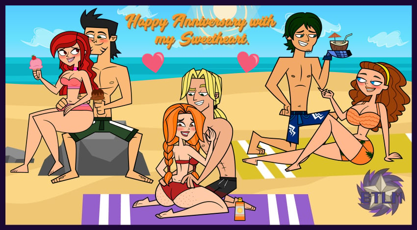 2022 3boys 3girls alex_(dina) anniversary artist_logo ass ass_focus astralbtlm beach beach_towel big_ass big_breasts bikini bikini_only blush blushing_female blushing_male breast_focus breasts breasts_focus coconut coconut_drink destiny_elite english english_text female female_focus front_view heart heart_symbol henrick_everard ice_cream luke_(gaby) male male_focus medium_breasts mostly_nude mostly_nude_female mostly_nude_male nude nude_female nude_male original original_character original_characters rear_view sextet sextet_focus shinobu_kiotoshi susie_greenwood swimsuit swimsuit_only swimwear_only text thick_thighs thighs whitney_reed zeth_torres