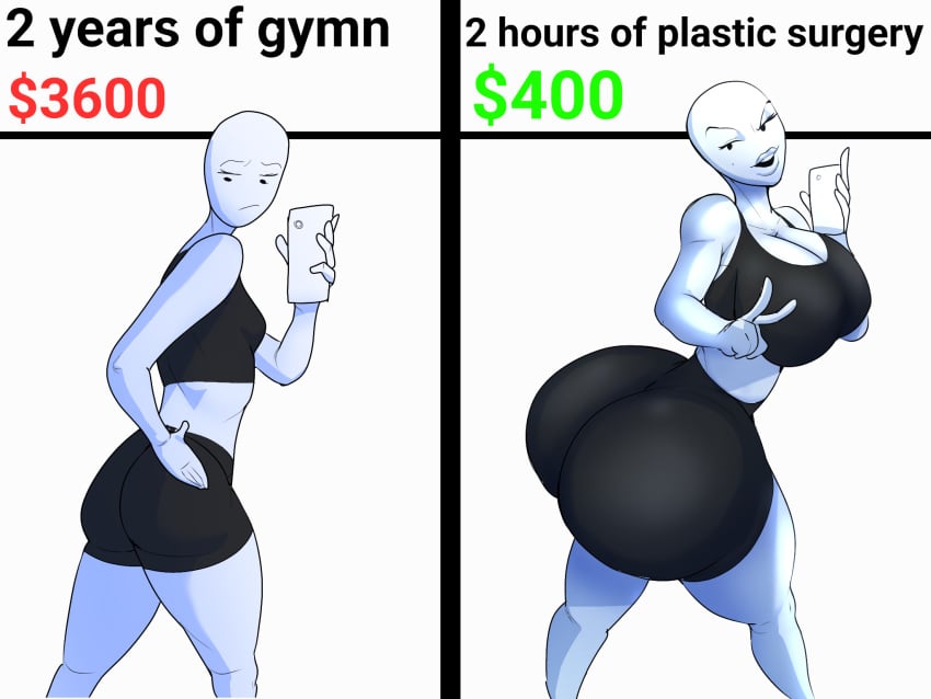 2girls ass base big_ass busty_female comparison fat_ass female gym huge_ass meme petite_female posing slim_girl template trend white_body