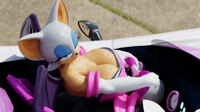 big_breasts insany3d rouge_the_bat seductive_look sonic_(series) team_sonic_racing