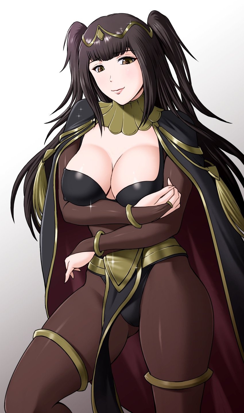 bodystocking breasts clothed clothing female female_only fire_emblem fire_emblem_awakening nintendo saisaigarou solo tagme tharja_(fire_emblem) white_skin