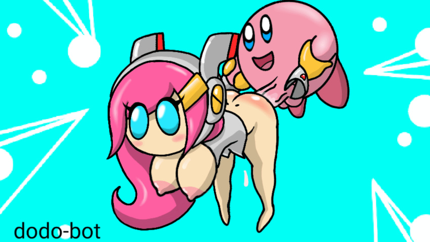 alien animated arm_grab dodo-bot female kirby kirby_(series) kirby_planet_robobot mouthless mouthless_female pink_hair sex susanna_patrya_haltmann susie_(kirby)