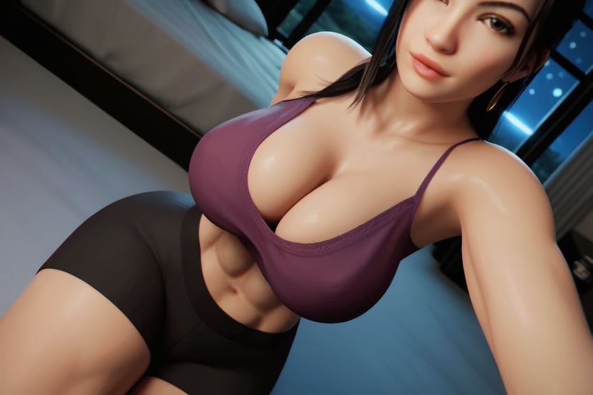 3d 3d_(artwork) abs ai ai_generated big_ass big_booty big_breasts black_hair busty cleavage emo female goth long_hair muscular_female oc original_character pale_skin radnsad solo solo_female solo_focus tensor tensor.art tensor_art thick_thighs uno(oc) uno(oc) white_skin