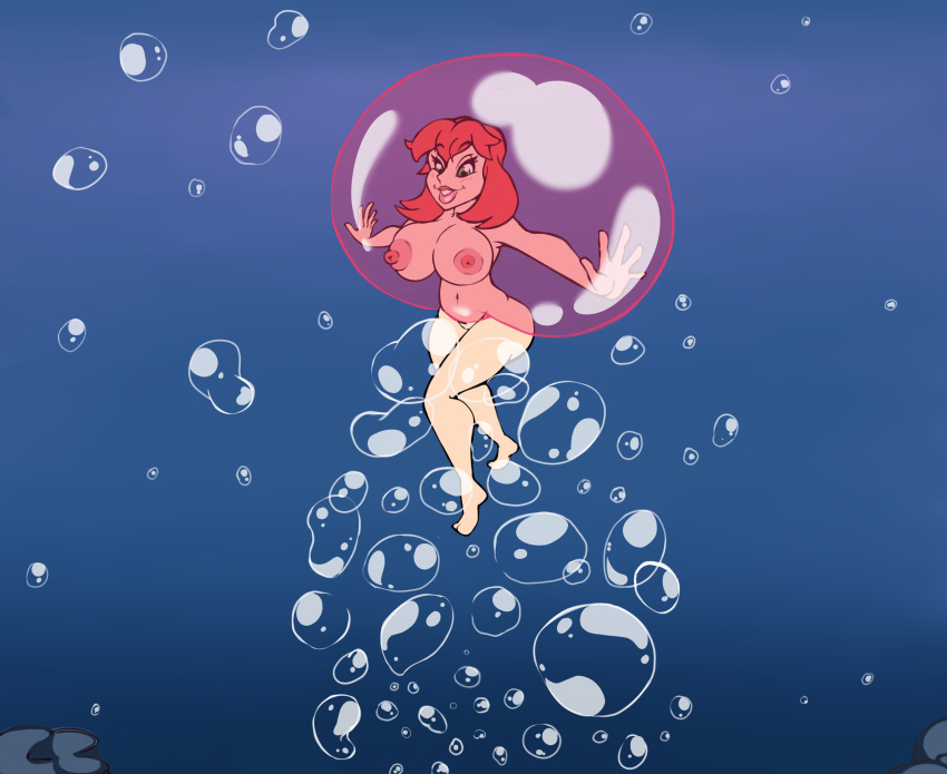 anthero big_breasts bubble comic comic_page naked_female nude_female red_hair tagme underwater