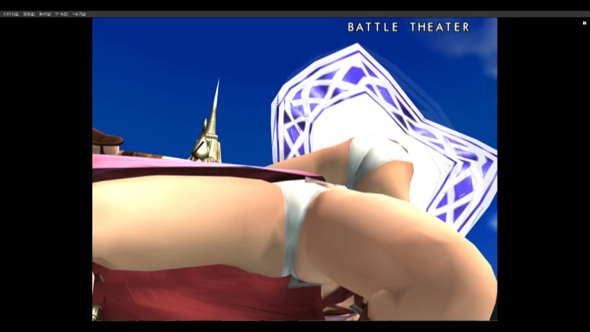 ass bandai_namco imminent_facesitting panties sophitia_alexandra white_panties