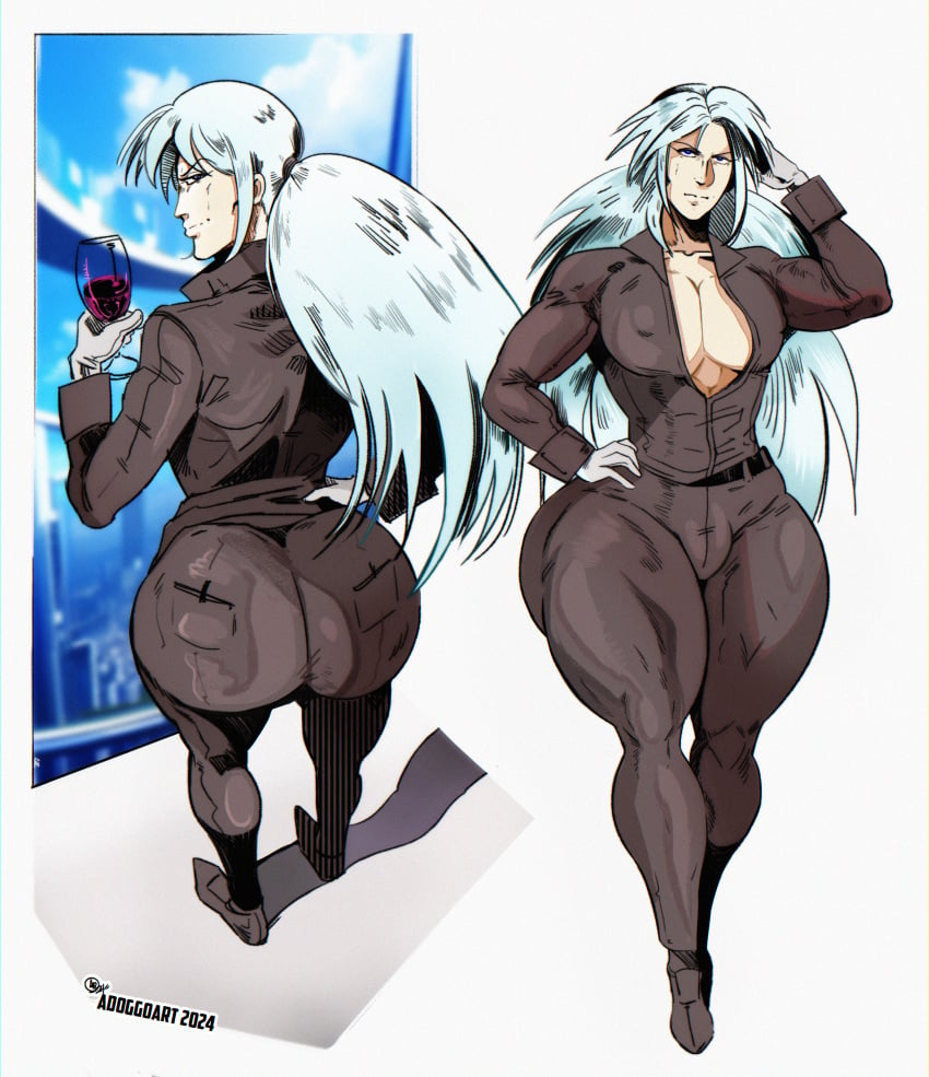 1male adoggoart ambush ambush_(trap) ass big_ass blue_hair bulge business_man business_suit character_sheet clothed clothed_male commission concept_art femboy femboy_focus femboy_only gay gay_male gloves hand_behind_head hips karl_(karl12496062) large_ass large_chest large_pectorals large_thighs light-skinned_male light_skin long_hair male male_focus male_only moobs original original_character pants_bulge ponytail smiling smirking solo solo_focus solo_male thick_thighs thighs tight_clothing tight_pants vincent_court vincent_s_court white_gloves white_hair wide_hips wine wine_glass