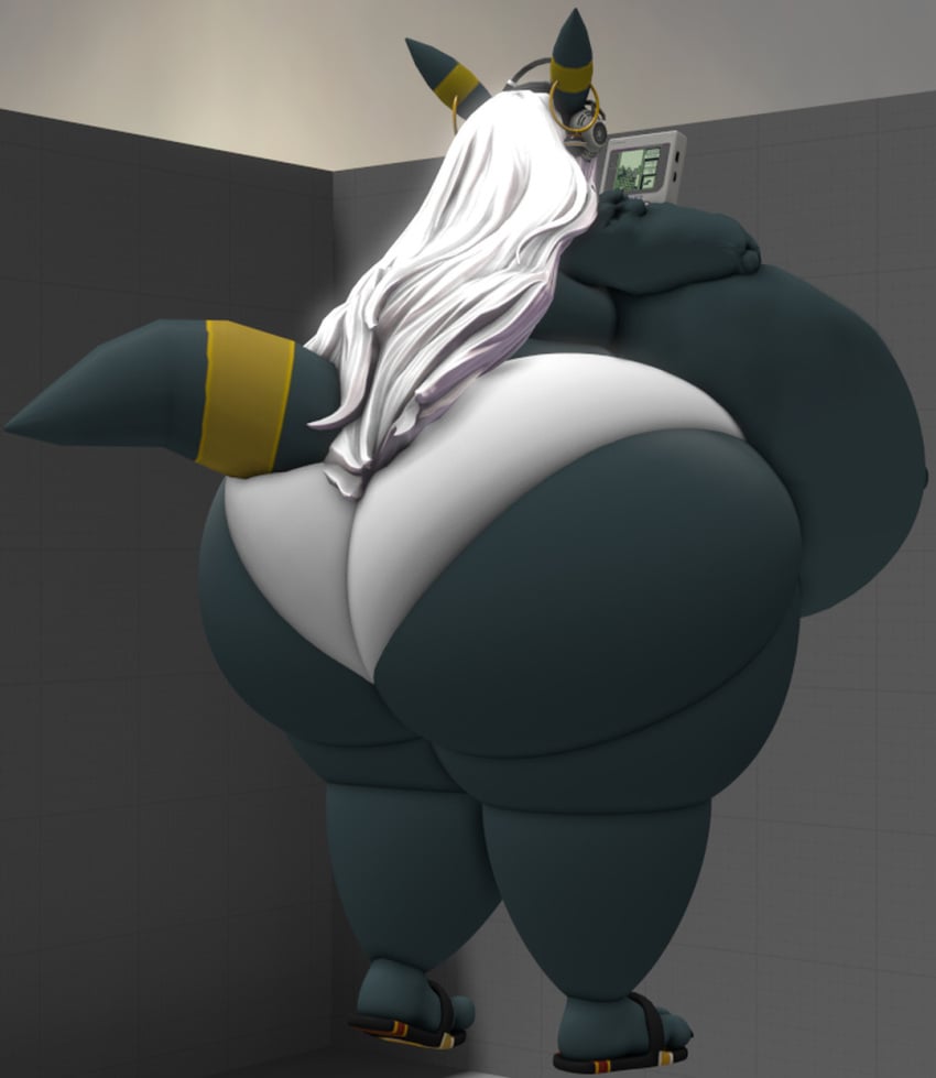 big_ass big_breasts breasts bubble_butt cleavage eeveelution female furry huge_ass huge_breasts hyper_breasts kingofthekabuto pokemon pokemon_(species) queenofthekabuto thick_thighs umbreon wide_hips