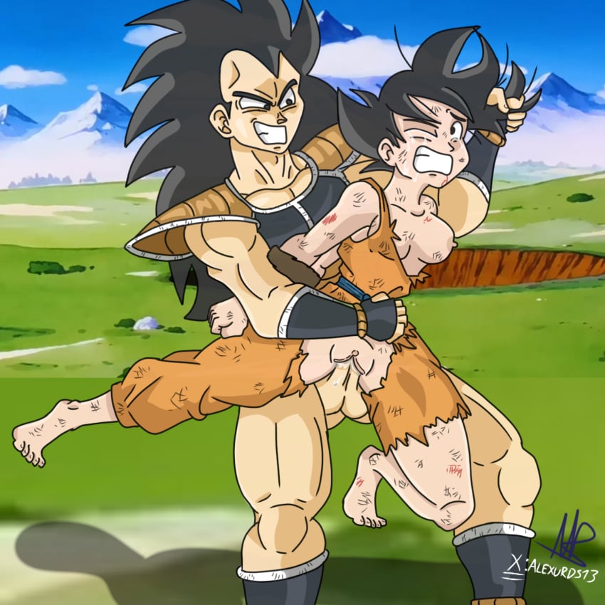 alexurds anime brother_and_sister dragon_ball dragon_ball_z goku hentai incest incest_(lore) mtf_transformation raditz rape raped raped_by_enemy raped_female raped_girl toei_animation