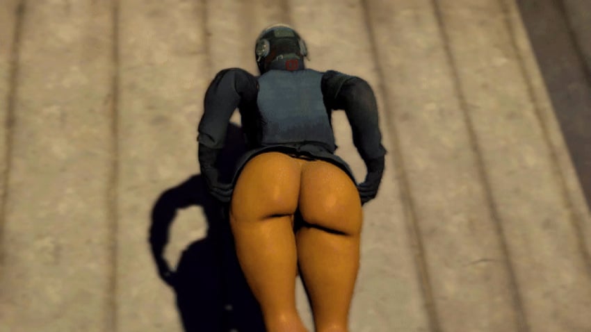 1girls 3d animated artist_request ass ass_focus ass_shake female female_only gif half-life half-life_(series) half-life_2 human human_female human_only metrocop solo thick_ass thick_butt thick_legs thick_thighs