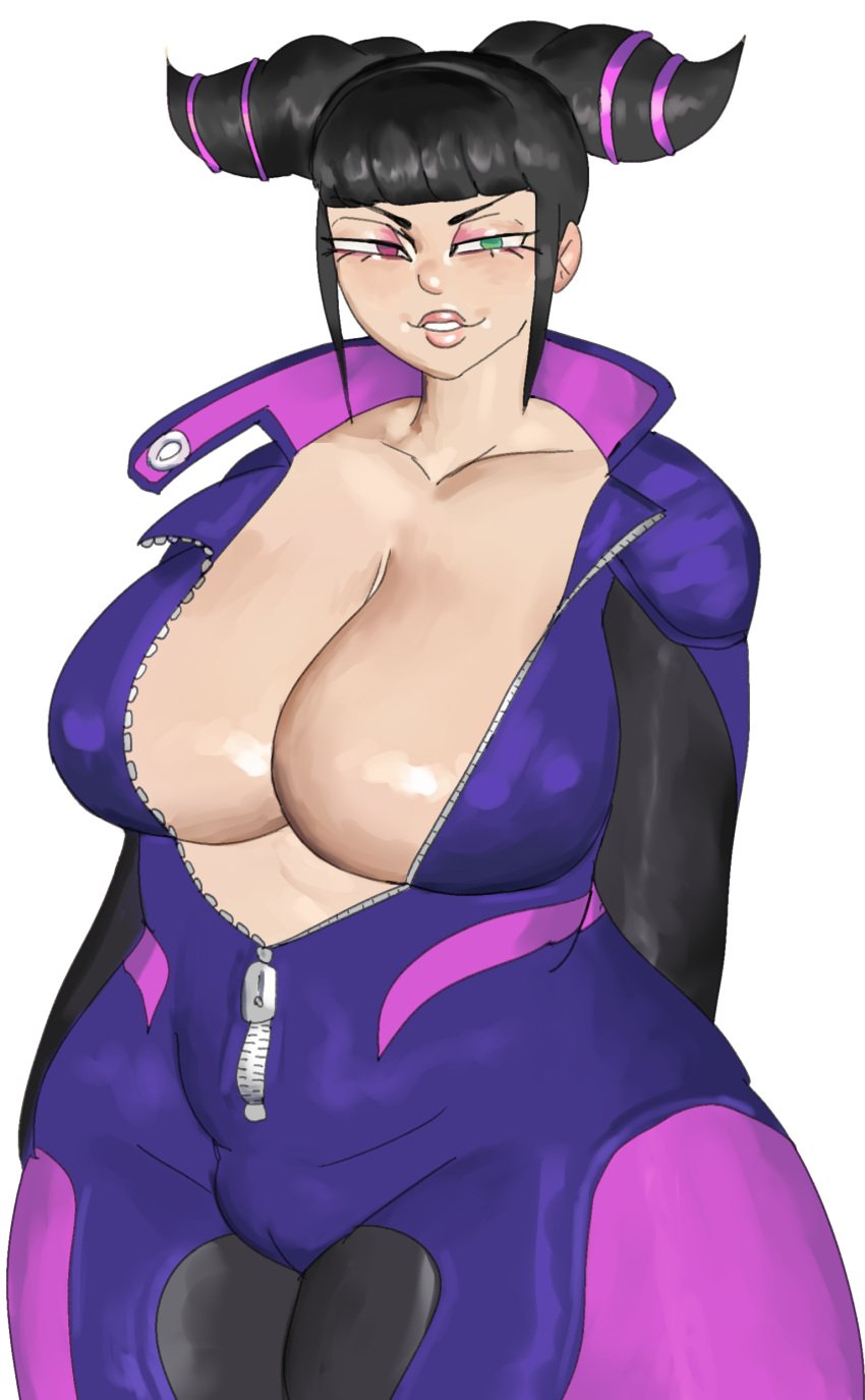 big_breasts bodysuit catsuit juri_han leather sandtraps street_fighter street_fighter_v