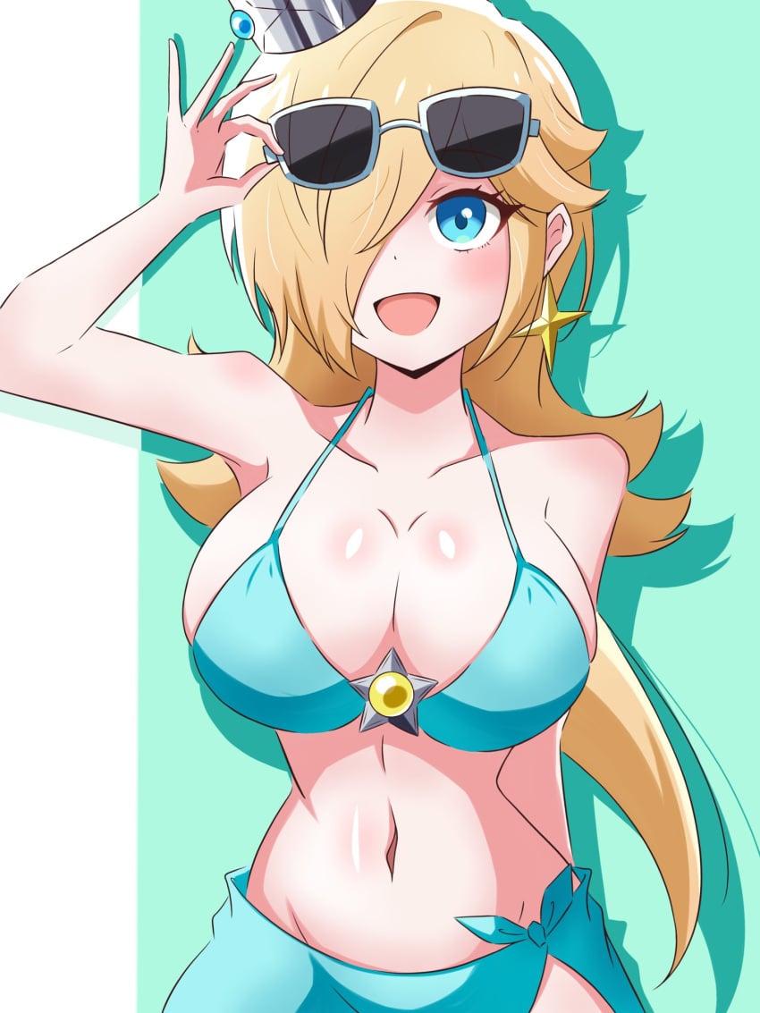 1girls blonde_hair blue_eyes breasts female female_only mario_(series) nintendo princess_rosalina solo super_mario_galaxy yassrosalina