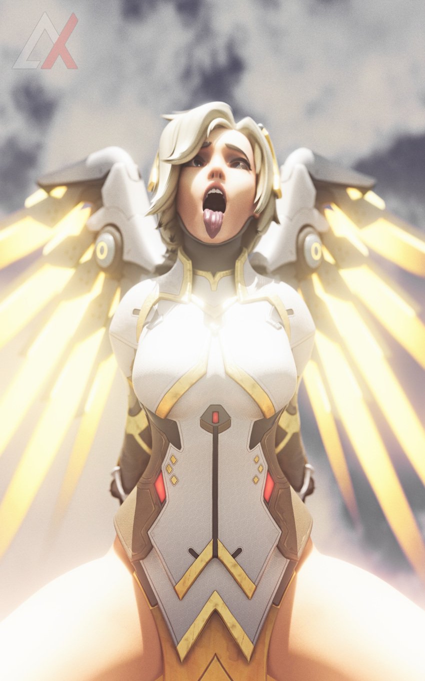 1girls 3d 4k ahe_gao angel angel_wings angela_ziegler ashorix big_breasts blonde_hair blue_eyes highres kneeling mercy naked nude overwatch overwatch_2 pose solo solo_female straight thick thick_thighs thighs tongue tongue_out