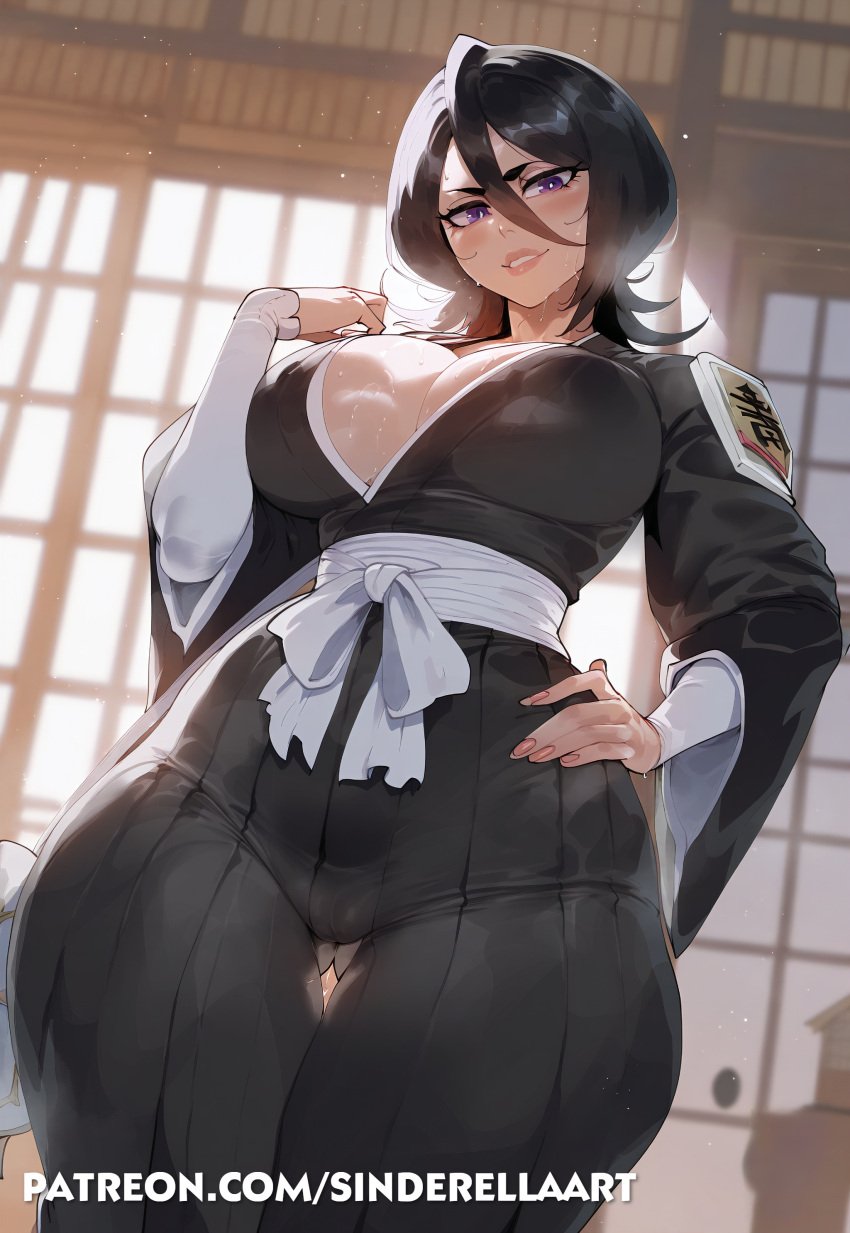 ai_generated big_breasts big_breasts bleach bleach:_the_thousand-year_blood_war breasts_bigger_than_head busty cleavage commission curvaceous female huge_breasts kuchiki_rukia kuchiki_rukia large_breasts patreon patreon_url patreon_username pawg public sinderellaart thick voluptuous voluptuous_female