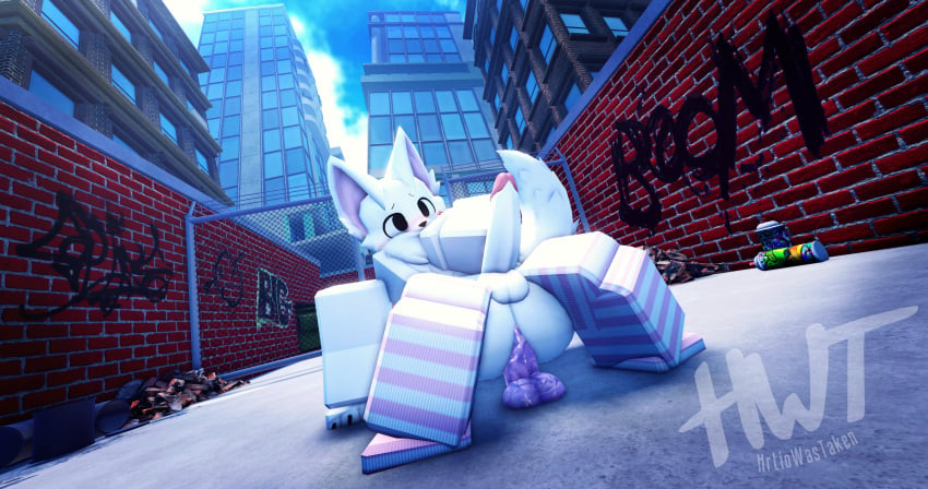 1boy 3d alley alleyway artist_name boykisser dildo femboy hrtiowastaken outdoors public_masturbation roblox robloxian tagme