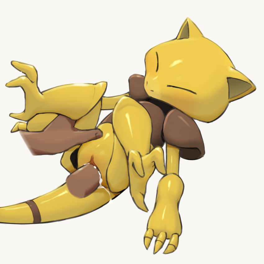 1girls abra blush closed_eyes cum cum_in_pussy cum_inside disembodied_hand disembodied_penis female feral human human_on_feral interspecies male male_human/female_pokemon male_on_feral mammal nintendo penetration penis pokemon pussy sex simple_background size_difference solo_focus spread_legs straight vaginal_penetration video_games youjomodoki