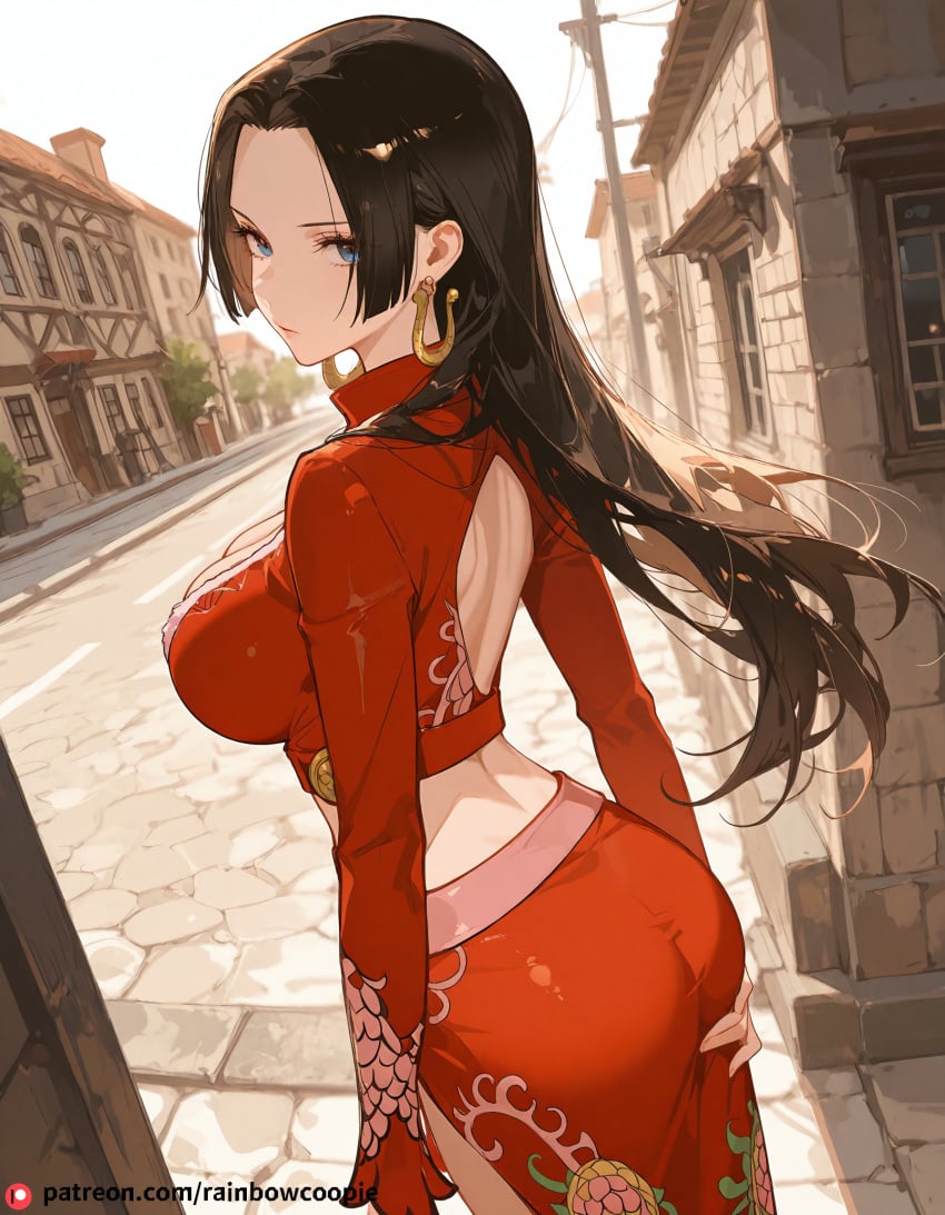 ai_generated boa_hancock clothing female female_only girl long_hair one_piece rainbowcoopie