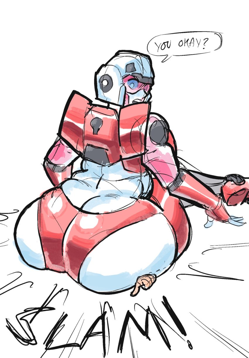 arcee arcee_(rotb) donutdoodles fat_ass huge_ass human human_on_robot robot robot_girl robot_humanoid thick_ass transformers transformers_rise_of_the_beasts