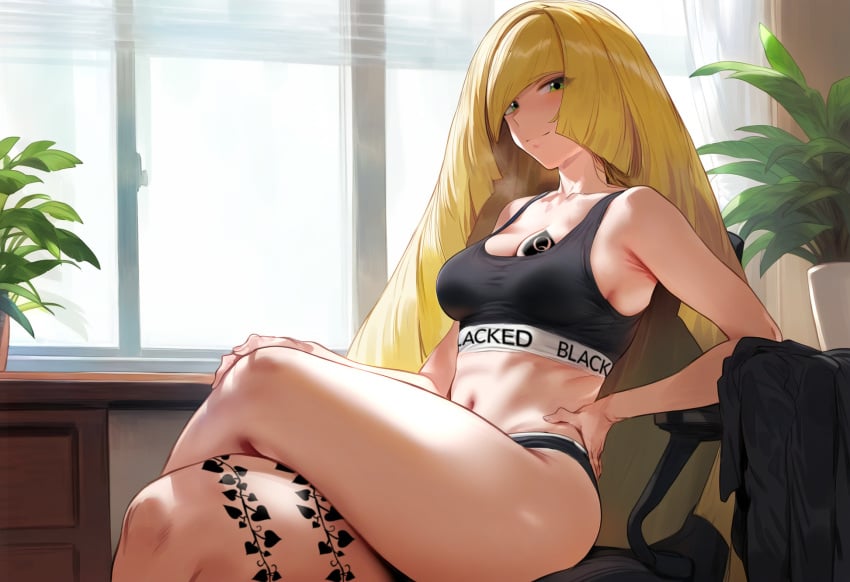 ai_generated big_ass big_breasts blonde_hair himeno lusamine_(pokemon) milf pokemon