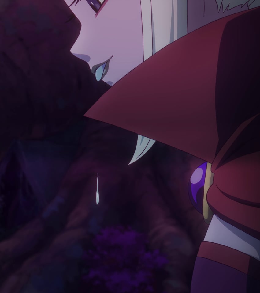 1girls anime_screenshot arinsu blue_tongue breasts cape cute cute_eyes cute_face cute_female cute_tongue cutest delicious_female delicious_tongue dr._arinsu dragon_ball dragon_ball_daima dragon_ball_super dragon_ball_z eyeliner female female_only female_solo glind lipstick makeup no_bra purple_body purple_clothes purple_clothing purple_eyes purple_lipstick purple_skin purple_skinned_female red_cape red_eyeliner saliva saliva_drip saliva_drop_from_tongue tits tongue tongue_out white_hair white_hair_female