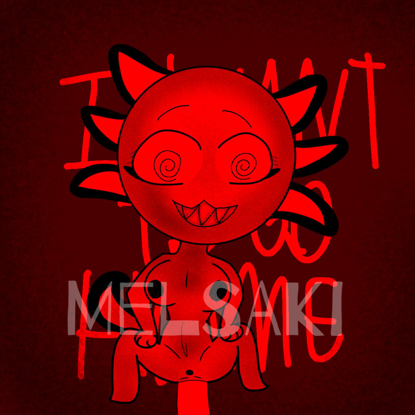 abgerny amy_(abgerny) axolotl axolotl_girl axolotl_humanoid crazy_eyes crazy_smile drugged drugged_sex drugs happy_sex hypnotic_eyes hypnotized_sex incredibox_mod melsaki_artist red_arts