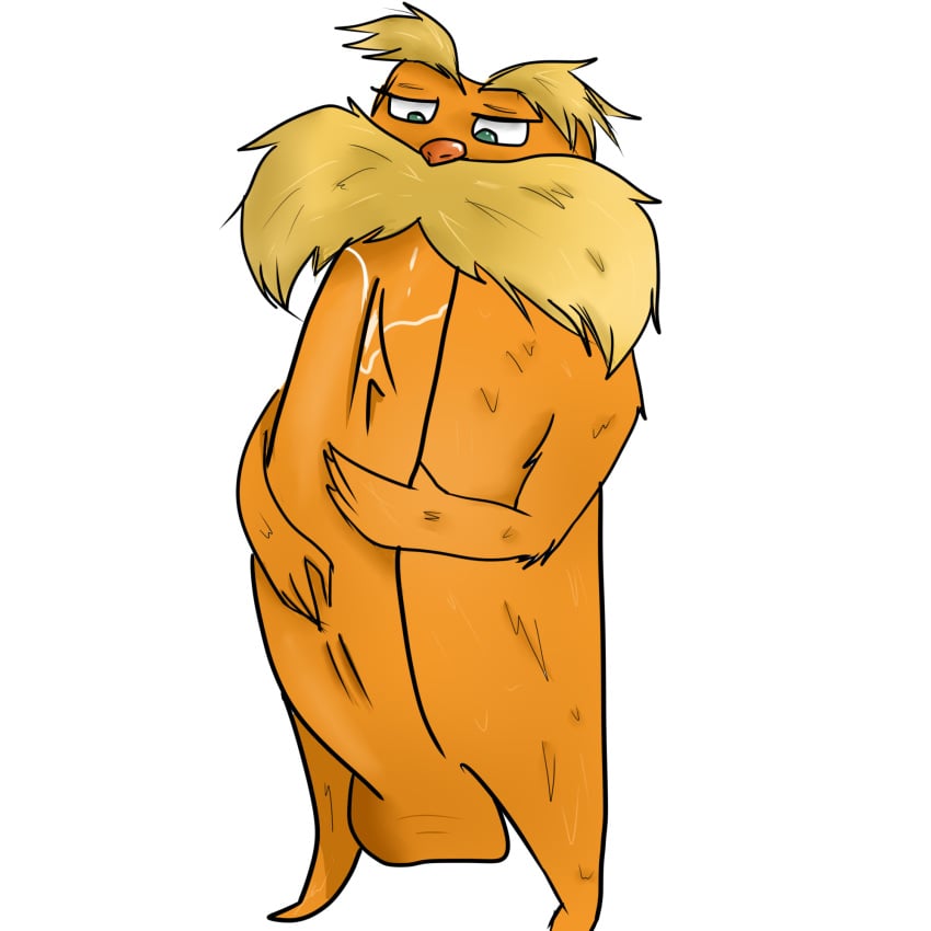 1boy 2d balls blonde_hair bushy_eyebrows cock creature cum cum_splatter dick dr._seuss dr_seuss dripping dripping_cum funny fur giant_cock giant_dick giant_penis green_eyes illumination_entertainment long_penis lorax male male_only masturbation monster monster_boy monster_cock moustache orange_fur orange_skin penis self_pleasure semen short_male solo_male sucking sucking_own_penis sucking_penis the_lorax the_lorax_(film) universal_pictures universal_studios unknown_artist white_background