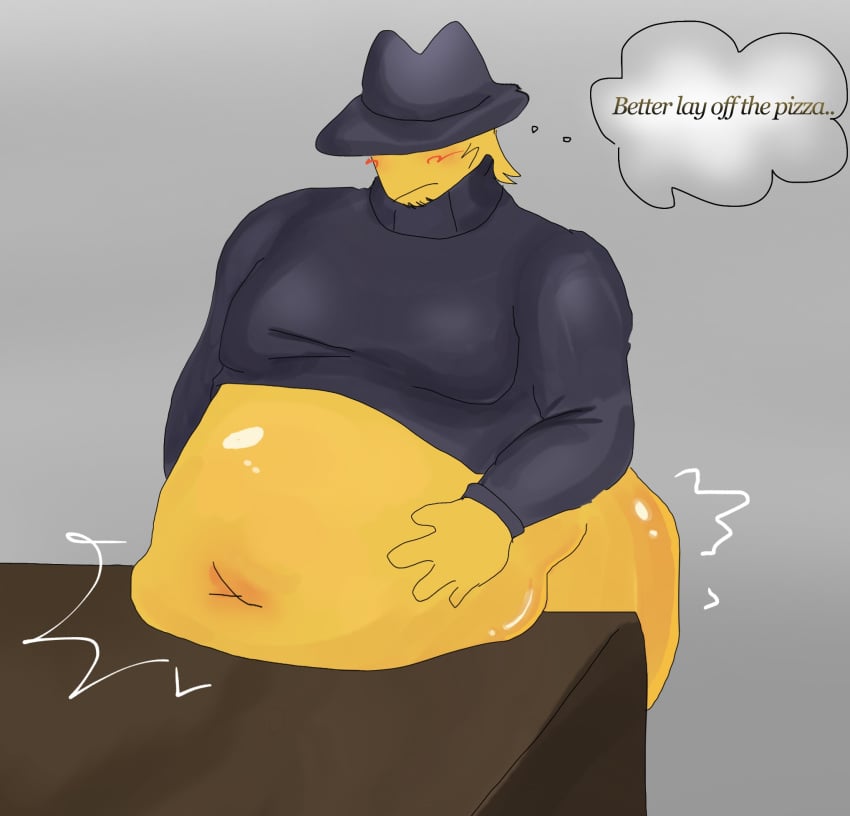 big_belly fat_fetish fat_man forsaken forsaken_(roblox) mafioso mafioso_(dream_game) morbidly_obese wearing_hat