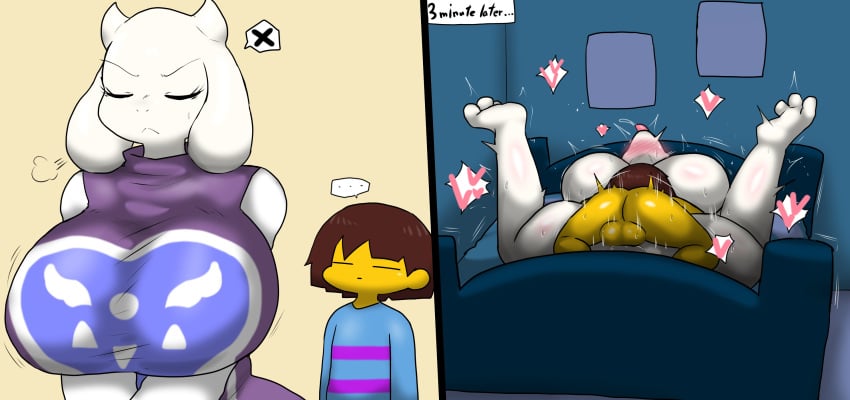 enigi09 female frisk tagme toriel undertale