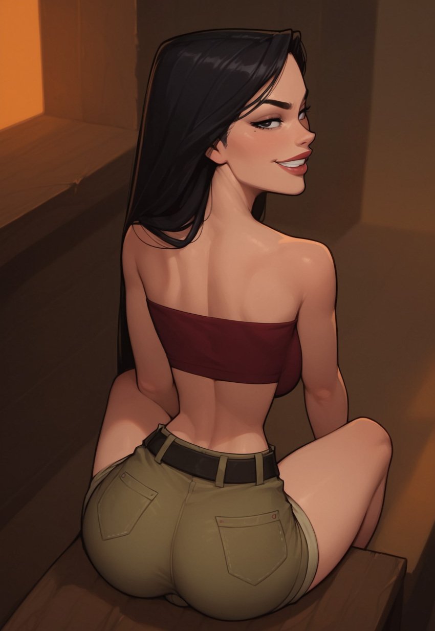 1futa ai_generated asian asian_female ass balls big_ass big_breasts big_butt big_hips big_penis black_eyes black_hair breasts bully bullying cleavage crop_top dick dickgirl eyebrows eyelashes female futa_only futa_sans_pussy futanari green_shorts grin grinning grinning_at_viewer hair hands-free heather_(tdi) huge_cock indoors intersex lips long_hair looking_at_viewer makeup midriff narrow_waist narrowed_eyes navel nose penis red_crop_top sadism sadistic_girl seducing seductive seductive_eyes seductive_gaze seductive_look seductive_mouth seductive_pose seductive_smile short_shorts shorts smile smile_at_viewer smiley_face smooth_balls smooth_penis smooth_skin solo solo_dickgirl solo_focus solo_futa testicles topwear total_drama_island velonix