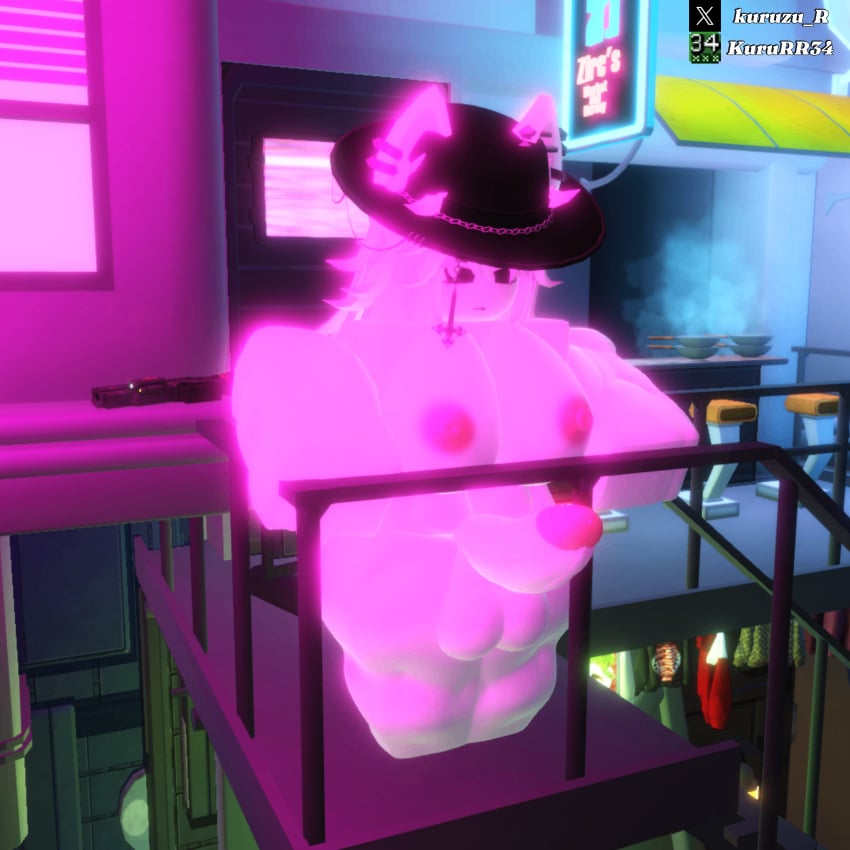 3d big_breasts big_penis erect_nipples erect_penis futanari kururr34 muscular_futanari naked_futanari roblox solo standing