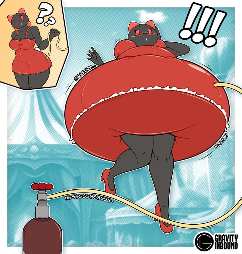 air_inflation air_tank big_breasts breasts cleavage female furry gravityinbound hose_inflation huge_breasts inflation tagme thick_thighs wide_hips