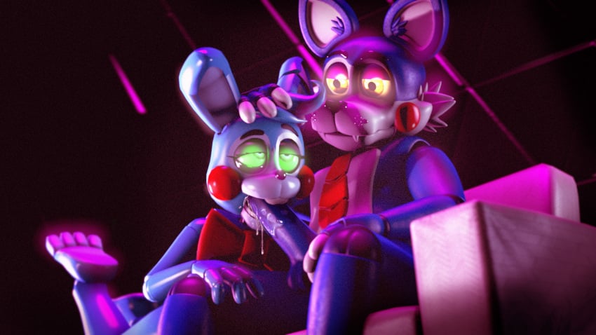 3d_(artwork) absurd_res animal_humanoid anthro blue_body bodily_fluids bow_tie buckteeth candy_(fnac) digital_media_(artwork) domestic_cat drooling duo felid felid_humanoid feline felis fellatio five_nights_at_candy's five_nights_at_freddy's five_nights_at_freddy's_2 furniture genitals hi_res holding_head humanoid humanoid_genitalia lagomorph leporid looking_pleasured machine male male/male mammal mammal_humanoid necktie nightka oral paws penile penis rabbit red_cheeks robot saliva saliva_on_penis saliva_string scottgames sex sitting sloppy_blowjob sofa sofa_sex source_filmmaker_(artwork) teeth toy_bonnie_(fnaf)