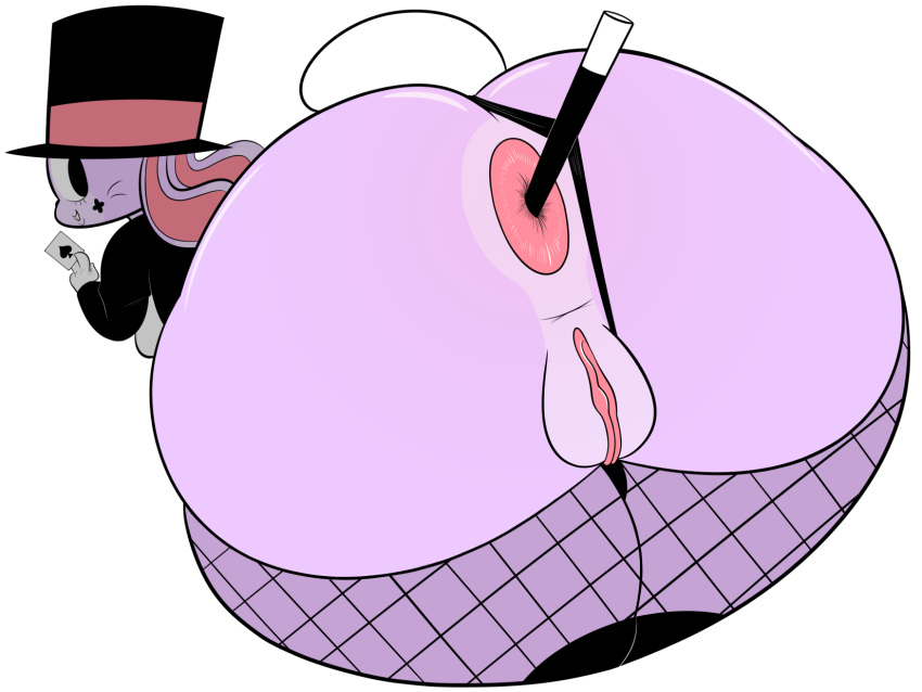 ♠️ alpha_channel anthro anus ass beth_(ota) big_butt close-up female lagomorph magician_bunny mammal ota_(artist) plump_labia pussy rabbit shortstack simple_background transparent_background