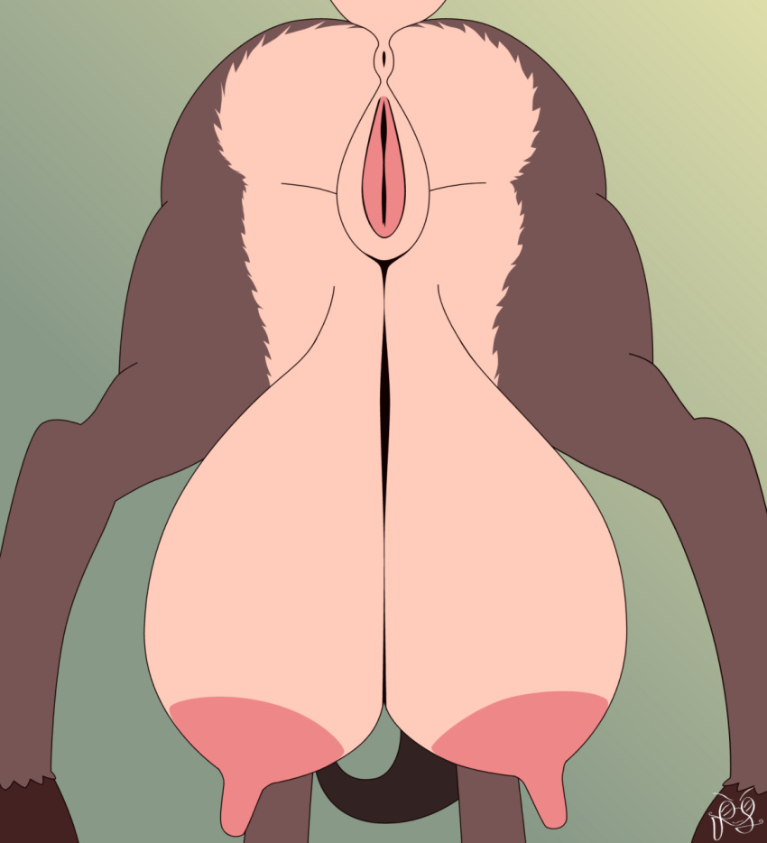 2017 anus caprine crotchboobs female fibs goat heidrun_(fibs) huge_crotchboobs mammal nude presenting pussy solo vector