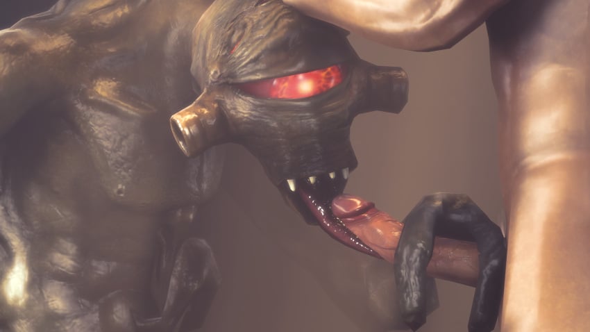 3d alien ambiguous_gender gay half-life hand_on_head handjob holding_penis human interspecies licking long_tongue male/male male_only mammal oral penis sex source_filmmaker teeth tongue tongue_out valve video_games vortigaunt xiloxiao