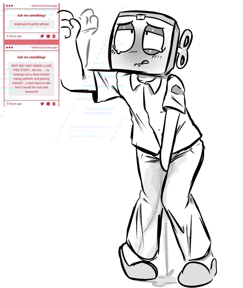 accident boxten_(dandy&#039;s_world) dandy&#039;s_world desperation fetish fully_clothed keeboreal male male_only omorashi peeing peeing_self roblox roblox_game wetting
