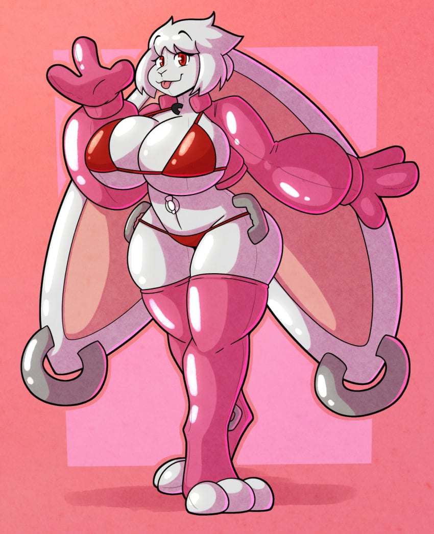 big_ass big_breasts bunny_ears bunny_girl furry handlebars inflatable latex lingerie living_inflatable nozzle panties pool_toy rubber stirrup_legwear thick_thighs white_hair