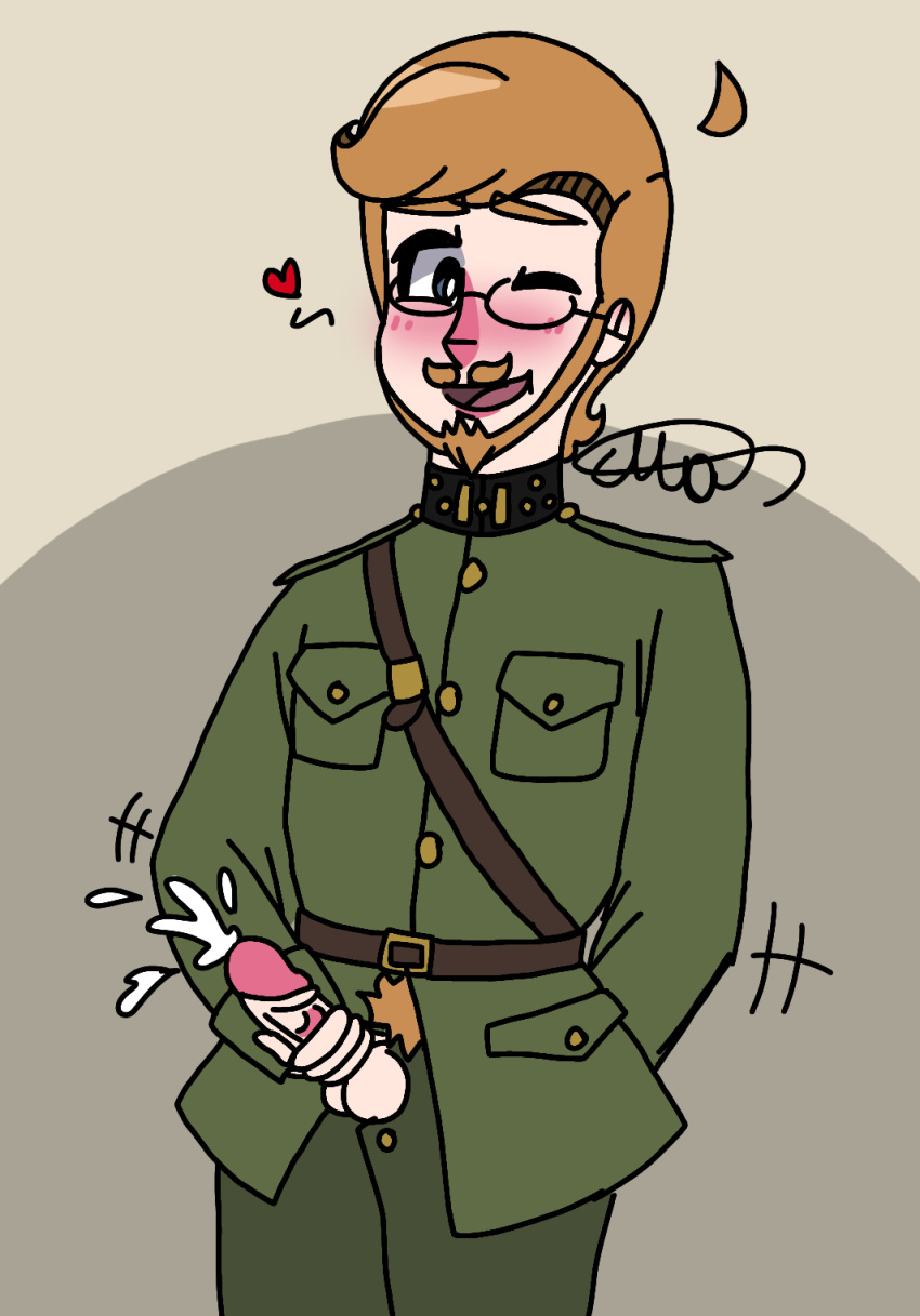 2boys army army_uniform big_balls big_penis boots clothed clothing cum ejaculation gay historical history king_albert_i male_only marcan072 military_uniform royal royalty solo solo_male toony uniform vein veiny_penis yaoi