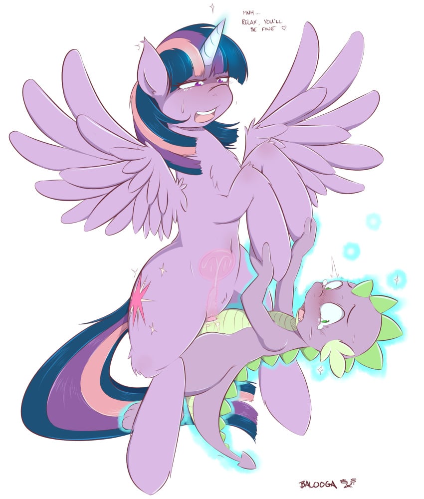 2013 alicorn balooga blush cowgirl_position cum cum_in_pussy cum_in_uterus cum_inside cumshot cutie_mark dialogue dragon duo ejaculation english_text equine erection feathered_wings feathers female feral friendship_is_magic fur green_eyes hair heart hi_res horn internal interspecies male male_penetrating mammal multicolored_hair my_little_pony nude on_top orgasm penetration penis purple_eyes purple_fur purple_hair pussy scalie sex simple_background spike_(mlp) straddling straight text twilight_sparkle_(mlp) two_tone_hair uterus vaginal_penetration white_background wings