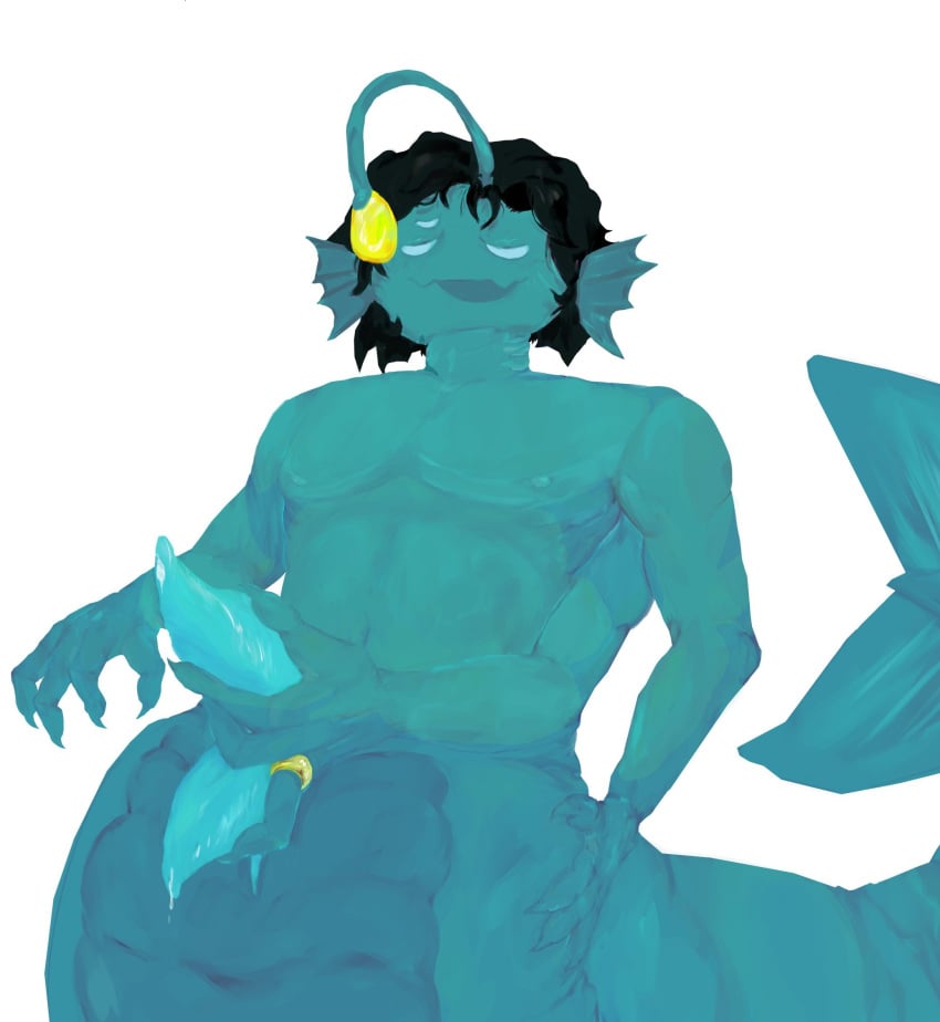 1boy 1monster 2_penises 3_arms 3_eyes 4_fingers black_hair blue_eyes blue_penis blue_skin color colored digital digital_art digital_drawing digital_drawing_(artwork) digital_media digital_media_(artwork) diphallia diphallism ear_fins fins fish_humanoid fish_tail fogdenie gills gold_ring hand_on_own_penis hand_on_penis lineless lure_(anatomy) male merfolk merman monster_boy monster_cock monster_male monster_penis multi_arm multi_eye multi_genitalia multi_limb multi_penis naked naked_male non-human nonhuman nude nude_male one_color_background penis penis_out precum precum_drip pressure_(roblox) ring ring_(jewelry) roblox roblox_game sebastian_solace short_hair simple_background solid_color_background solo solo_focus solo_male tail_fin touching_own_penis touching_penis white_background