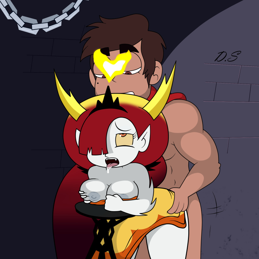 1boy 1boy1girl 1girls adult_marco delta_shadow disney female hekapoo marco_diaz nipples sex star_vs_the_forces_of_evil tagme