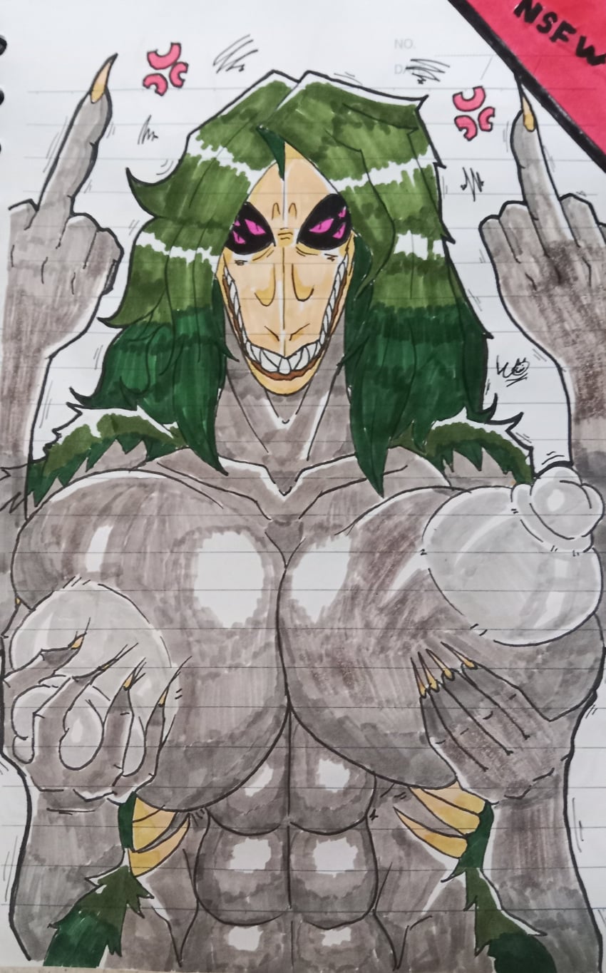 1girls abs angry angry_expression anthro areolae big_areola big_breasts breasts busty child_bearing_hips curvy curvy_figure enormous_breasts female female_only giant_breasts gigantic_breasts grabbing grabbing_nipples grabbing_own_breast hourglass_figure huge_breasts large_breasts little_cat massive_breasts middle_finger rule_63 scp-682 scp_foundation thick_thighs thighs voluptuous voluptuous_female wide_hips