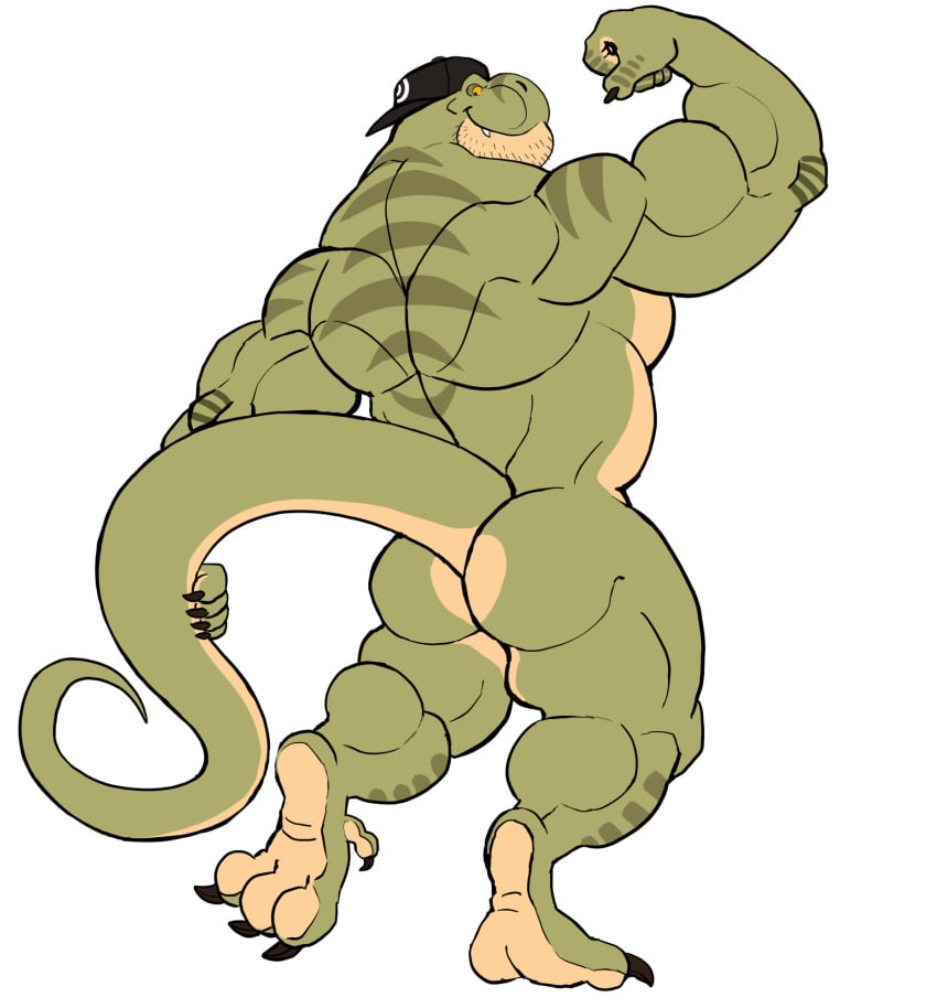 anthro ass bara barazoku darknaigart dinosaur jace_(darknaig) male male_only muscles muscular nude scalie solo solo_male tyrannosaurid tyrannosaurus tyrannosaurus_rex